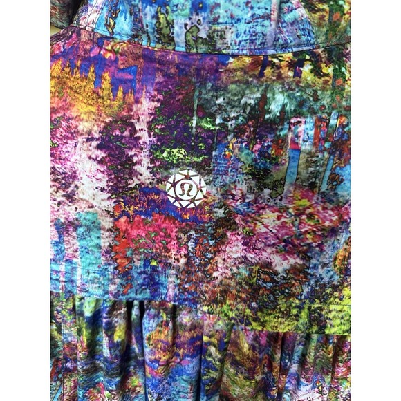 Lululemon Seawheeze Horizon Cape Jacket L/XL Multicolor Hooded Rain Poncho Rare - Picture 11 of 11